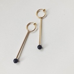 allumette   イヤリング  ピアス  ノンホールピアス ハンドメイド アクセサリー ファッション  handmade simple シンプル  ナチュラル ゴールド  プチプラ
