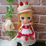 よしえ屋401[苺ショートケーキ姫４点セット]ブライス アウトフィット Blythe