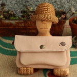 ハリネズミの２層の長財布/ふんわり長財布/natural