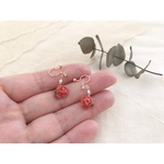 小さなバラのノンホールピアス