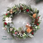 森のサンタのXmasリース（専用BOX入り）　