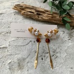 イヤーカフ風ロングピアス