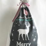 グレー＊クリスマス＊プレゼント袋＊サンタクロースプレゼント袋＊Christmas Sacks＊