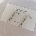 シンプルチェーンピアス
