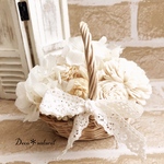 木の実たっぷりnaturalかごアレンジ＊