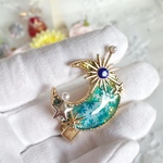 sale! 月と雪の結晶❄と星のヘアクリップ（ヘアピン）