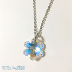 雪の結晶＊スワロフスキーペンダント