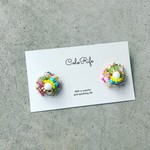 20%OFF【即納品】コロンと毛糸の耳飾り <ビビット>　パーツ選択