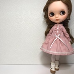 水玉ワンピピンク リカちゃん ブライスサイズ