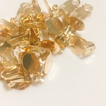 ５０個　KC金　カン無し　蝶バネ　ゴールド　アクセサリー材料　ネックレスピアス　イヤリング　パーツ