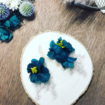 ふわふわススキ紫陽花🌼ピアス/イヤリング🌼ドライフラワー