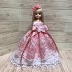 リカちゃんドレス サーモンピンク
