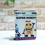 【新作】中身が落ちないファスナー母子手帳ケースM　ハードタイプ　ピポパロボット