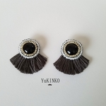 新色☆ブラングレーのフリンジタッセルイヤリング