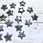 【グレー】星 スター アクリルビーズ ピアス 素材