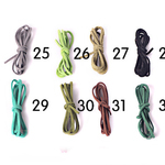 （５ｍ）NO.25~NO.32 アクセサリー用 スエード紐 フェイクレザー ５m切り売り ハッピークラフト/HAPPYCRAFT