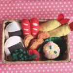 フェルトでおままごと★初めてセット★カゴ付き