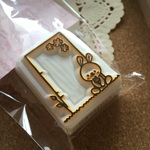 メモ枠＊うさぎさん＊消しゴムはんこ