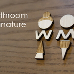 バスルーム　サイン　２　BATHROOM(S-2)