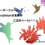 （2061）☆オーダーフォーム『cojicojidayoさま専用ご注文ページ』。・。・