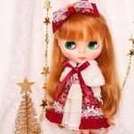 冬の姫バラドレスセット☆フリル☆ブライス