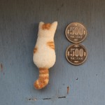 羊毛＊白猫さんのブローチ🐈