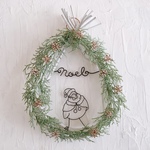 文鳥サンタのおうちリース Noel