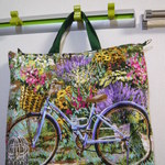 bu様オーダー品：USA生地　フラワーマーケット柄2wayショルダーバッグ