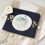 【刺繍ポーチ】こと座の女の子【星座】