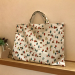 ハリネズミ柄のレッスンバッグ