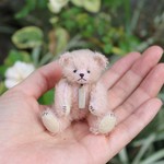 ミニチュアテディベア    くすみピンク