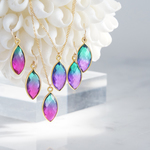 【14KGF】 Necklace,Aura Quartz,[Purple&Green/Rose Pink&Green]