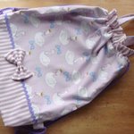 ★体操着袋＊スワンが可愛い☆ライラック★