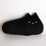 送料込み価格【クッション-M /ブラック-笑顔】