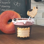 クッキー＆クリーム鉢＊いちごチョコ¨̮♡ピックのおまけ付き♪