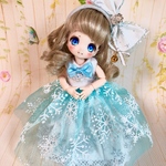 【送料無料】オビツ11サイズ 白雪ドレスセット