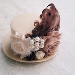 フラワートップハット　～CREAM VICTORIAN～