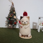 羊毛フェルト  クリスマスネコさん🐱