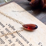 14kgf garnet necklace