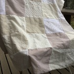 stkh4010様専用ページです＊Natural＊パッチワークブランケット(ホワイト・ベージュ)