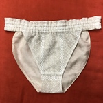 ふんどしパンツ  レース地薄ベージュ×薄ベージュ 新型