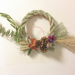 しめ縄 しめ縄リース お正月飾り ハンドメイド