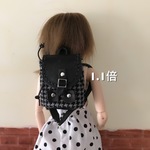  再再販ミニリュック 黒格子柄 リカちゃん22cmドール用