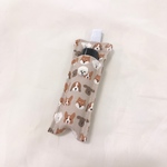 ちびビションチャーム付きビションフリーゼ生地　リップクリームホルダー 