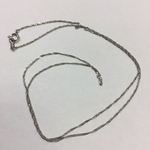 Pt850 40cm スクリューネックレス 本物 プラチナネックレス レディース