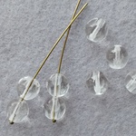弾む泡〜クリスタル〜　チェコビーズ　8mm 8個