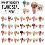 ICECREAM日付けシール(31piece)