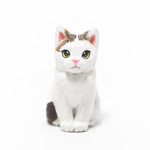 コルクのキジ白とび猫