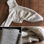 粗挽きグレーニット☆イタグレ用