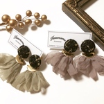 大人気✩︎⡱大人可愛い シフォンピアス／イヤリング
